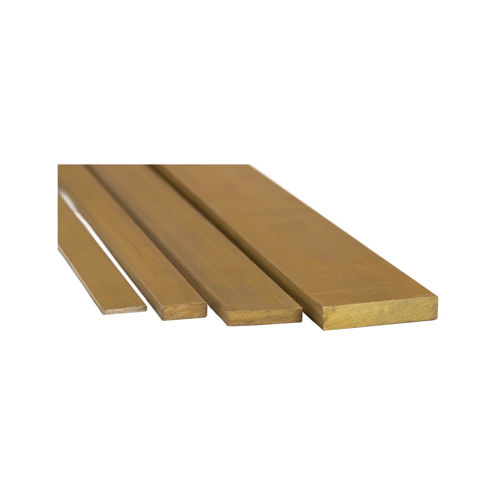 7.94mm x 6.35mm Brass Flat Bar - C380