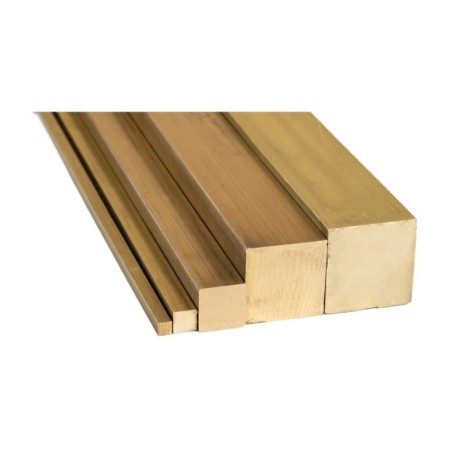 1/4" (6.35mm) Brass Square Bar - C385