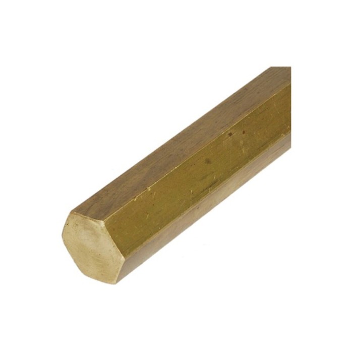 3/16" AF (4.76mm) Brass Hex Bar - C385